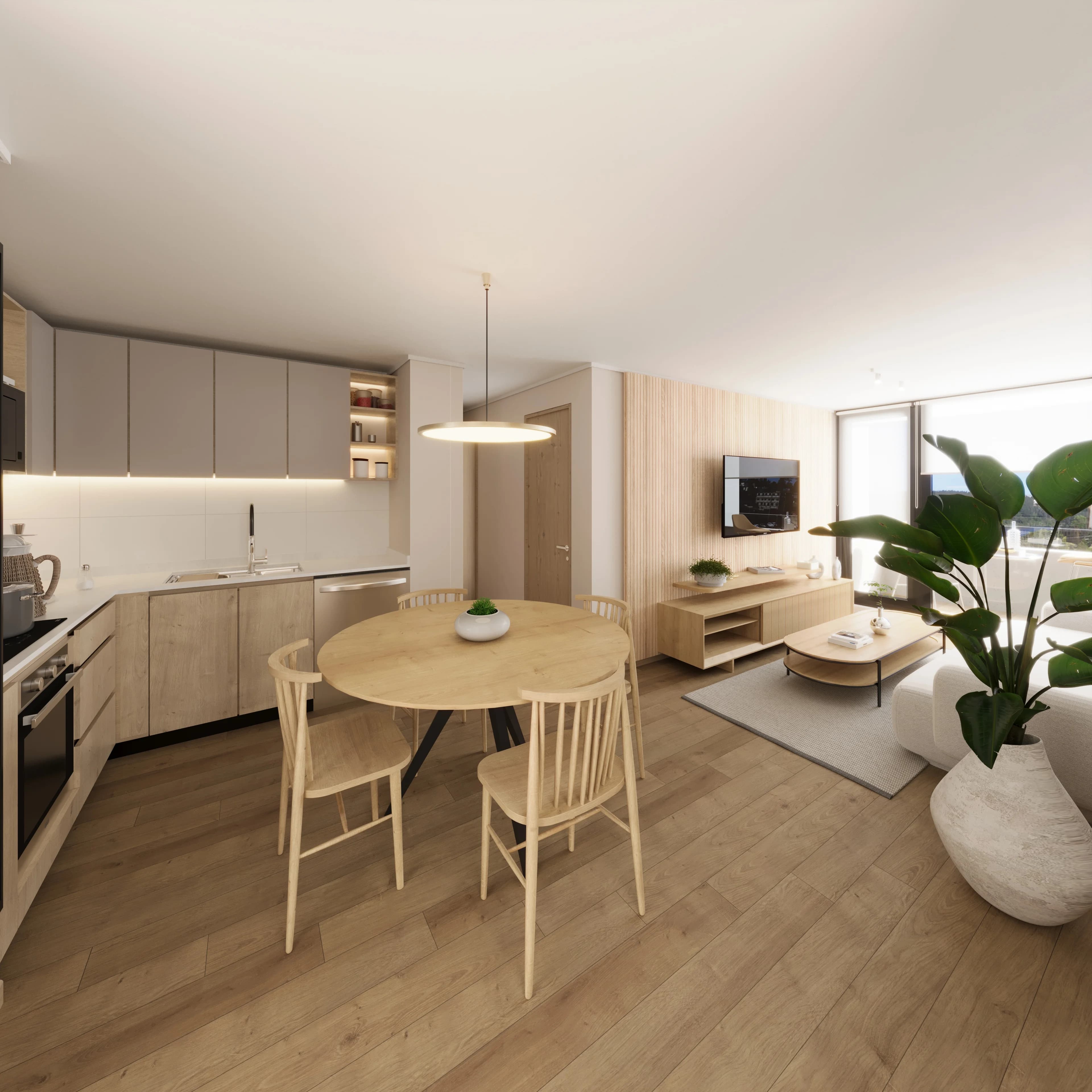 Diseño de interiores — espacio residencial elegante