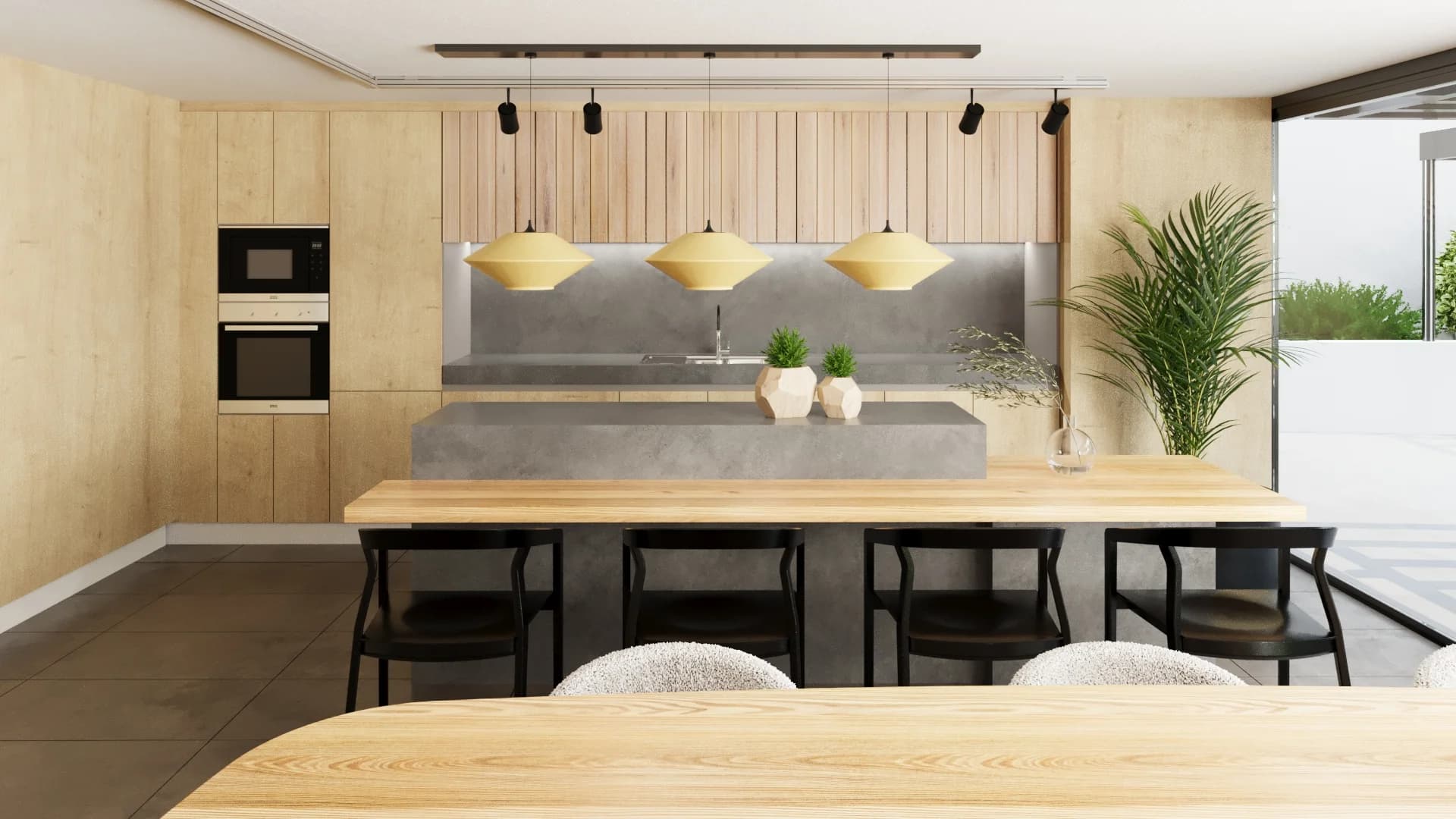 Cocina — Vista Longitudinal
