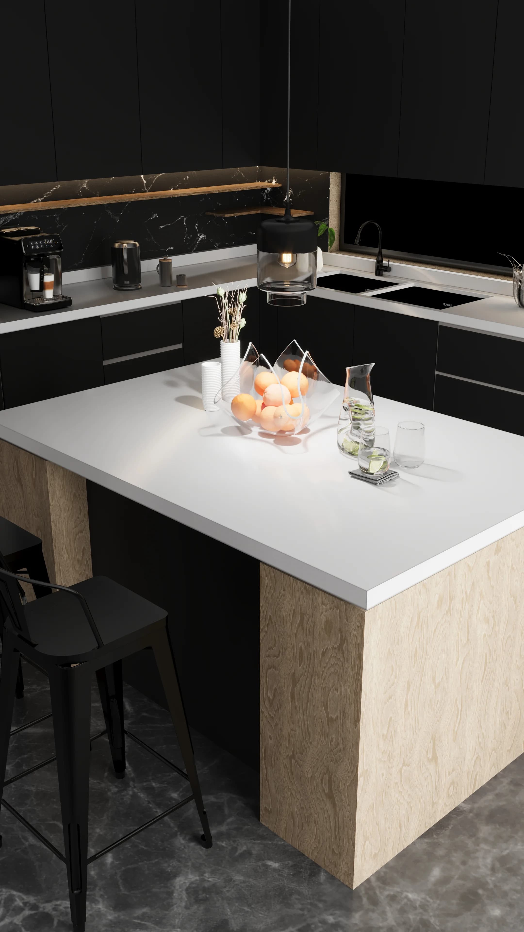 Cocina — Perspectiva Lateral